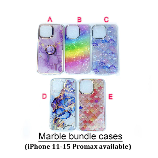 [AI14]Pinko case Marble bundle cases iPhone 11-15 promax cases