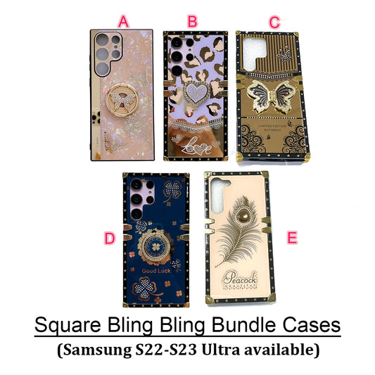 [AS03] Pinko case Square Bling Bling Bundle Cases Samsung Phone Cases