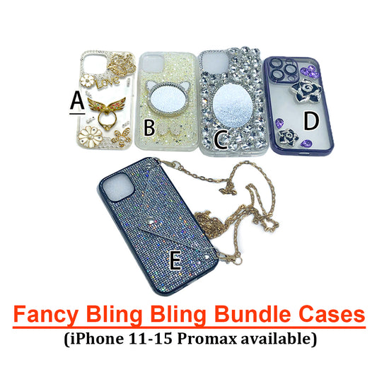 [AI05]Fancy Bling Bling bundle cases iPhone 11-15 promax cases