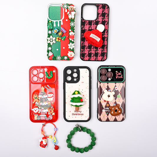 [AI18]Pinko case Merry Christmas Bundle Cases iPhone cases For iPhone11-15Promax