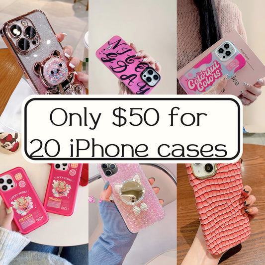 Limited Supplies Random 20 Iphone Cases only for $50!!